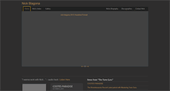 Desktop Screenshot of nickblagona.com