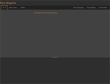 Tablet Screenshot of nickblagona.com